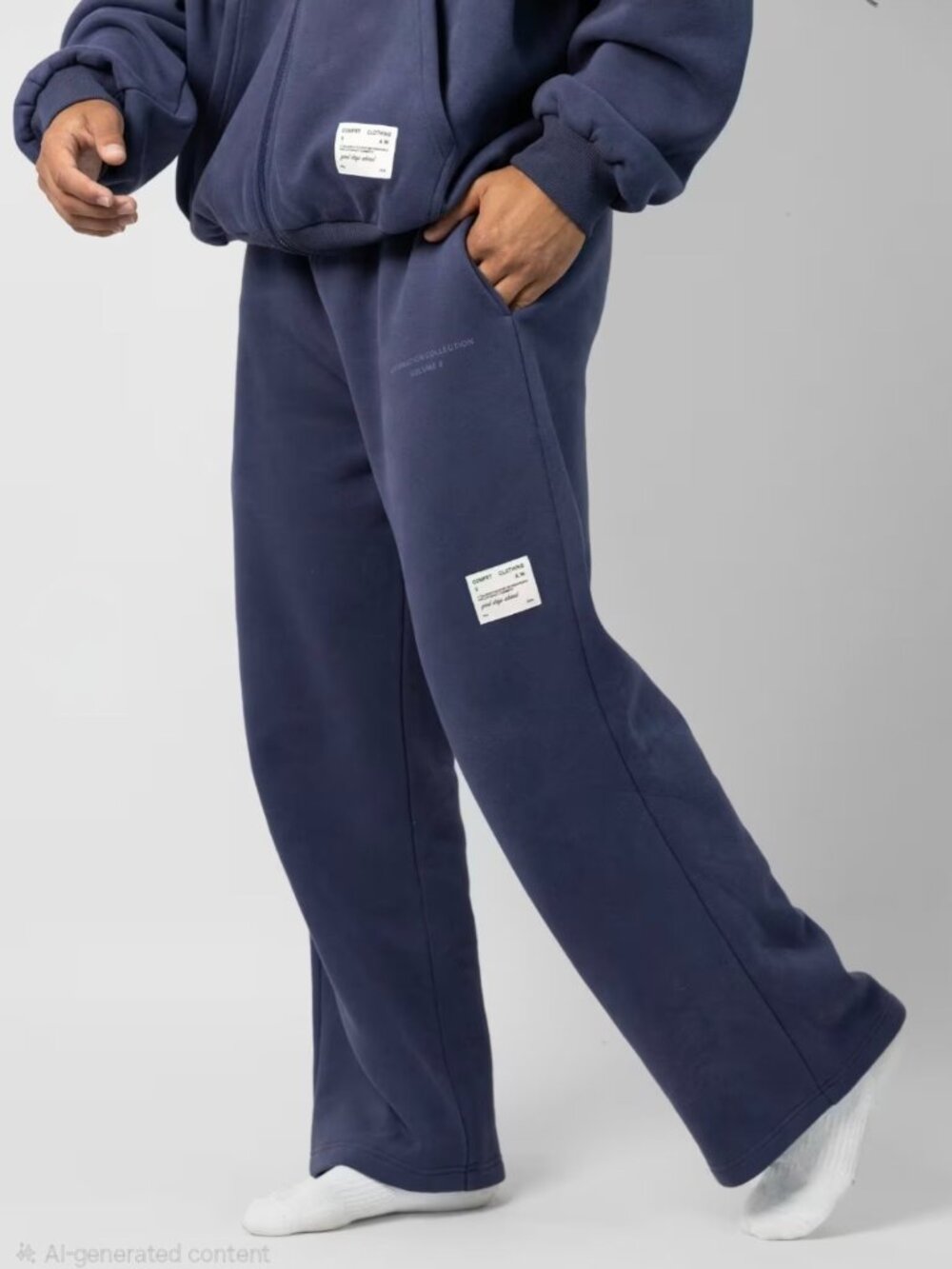 Comfrt Affirmation Straight Leg Sweatpants -Midnight Blue - Size 3XL - KJHU80